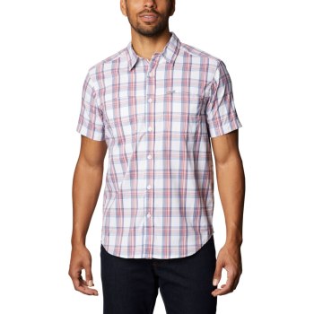 Columbia Muške Košulje - Thirty Mile Ledge Short Sleeve Narančaste Crvene | GESH-57908